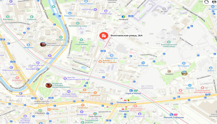 Карта проезда