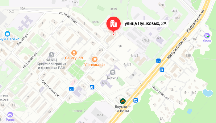 Карта проезда